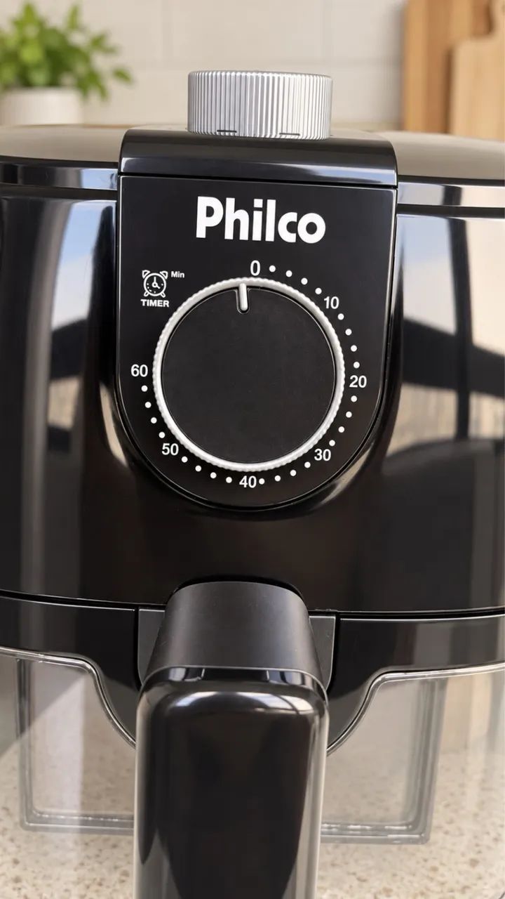 Air Fryer Philco preta com timer  - Foto 3