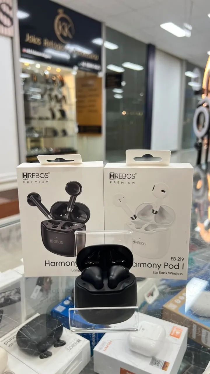 FONE DE OUVIDO SEM FIO BLUETOOTH HARMONY POD HREBOS EB-219 - Foto 2