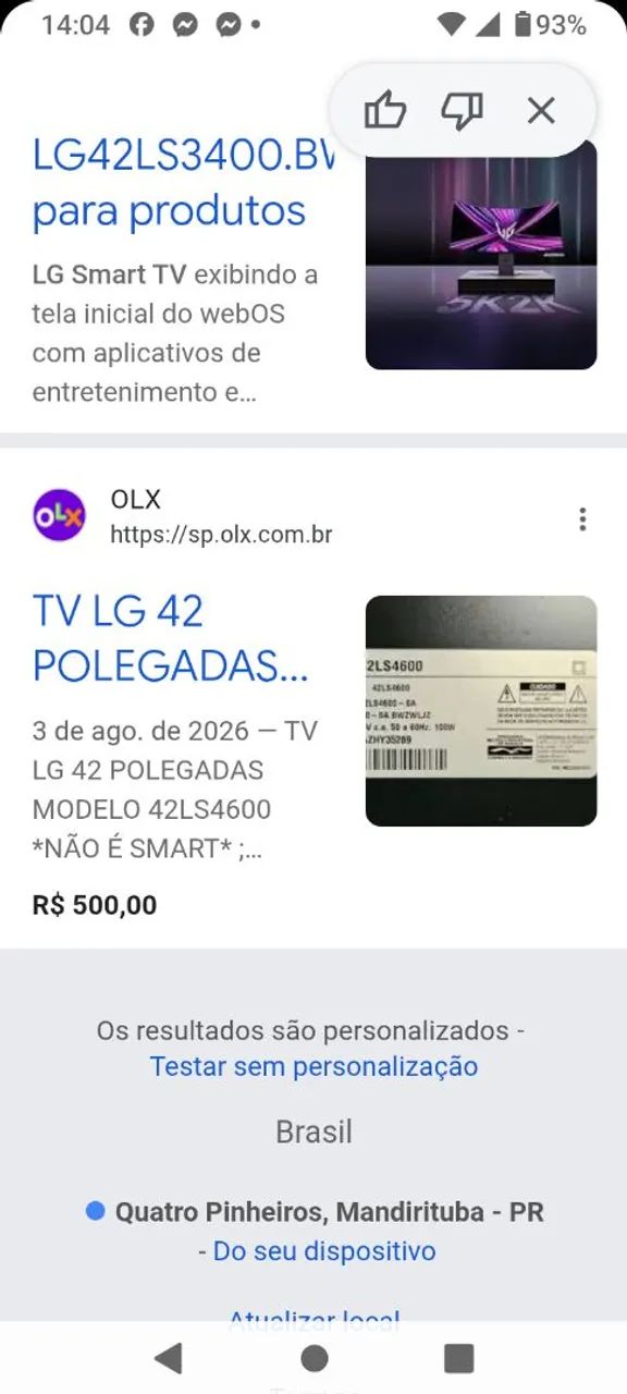 Tv LG 42 polegadas  - Foto 3