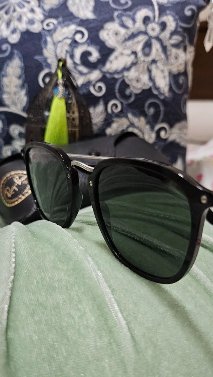 Óculos de sol Ray Ban, modelo RB2448N, cor Preto  - Foto 5