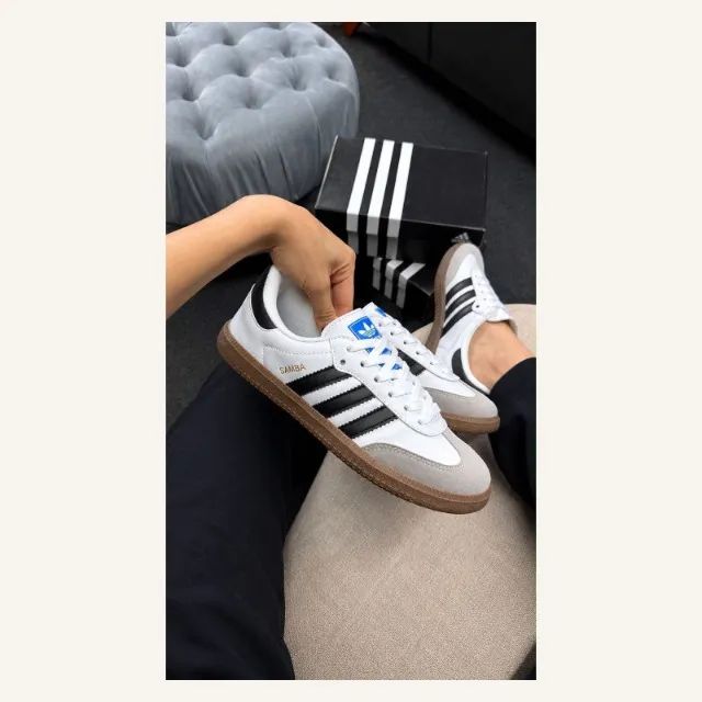 Adidas Samba OG Branco Tam 34 ao 39 - Foto 3