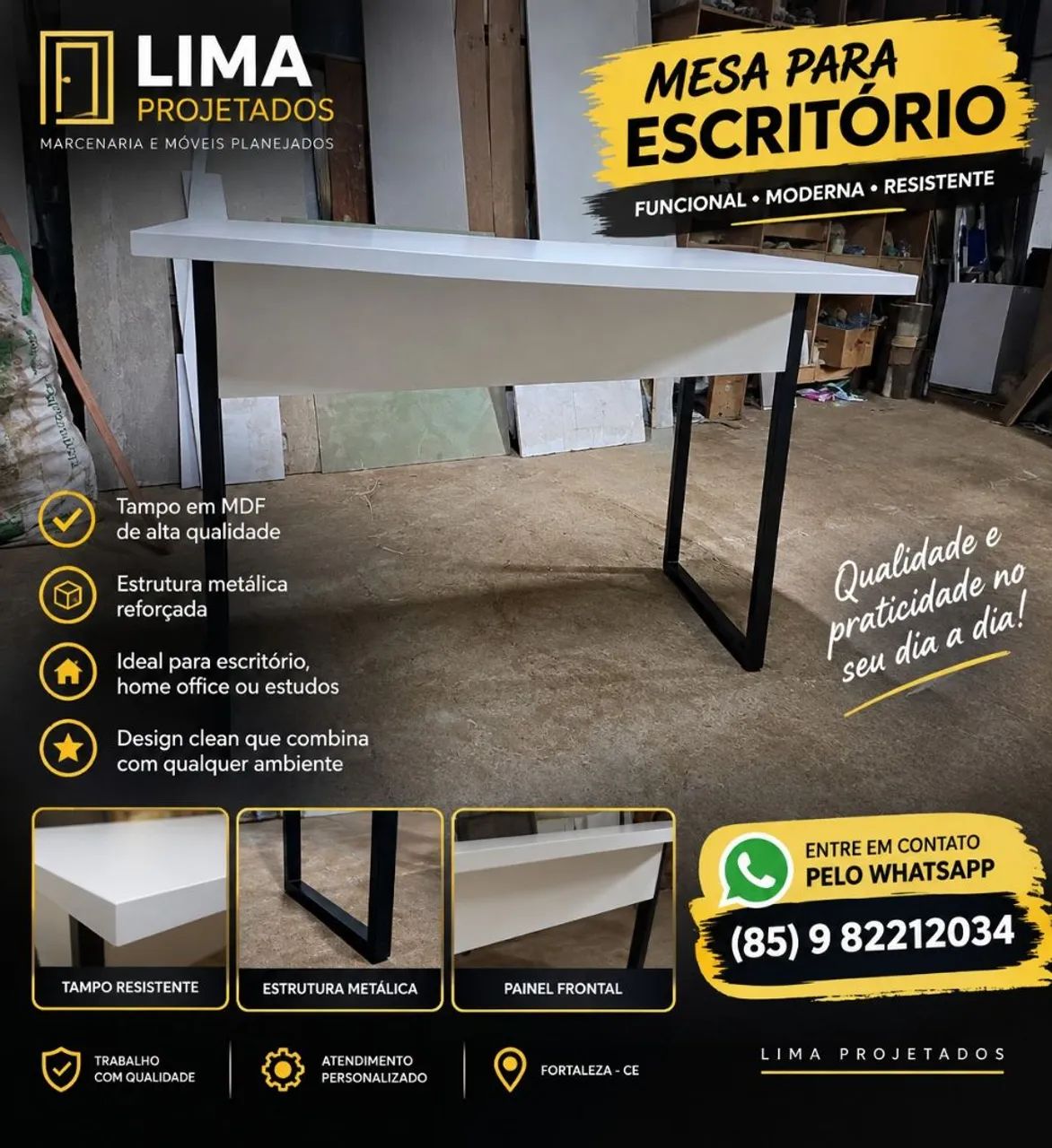 Mesa de escritório, estudo 