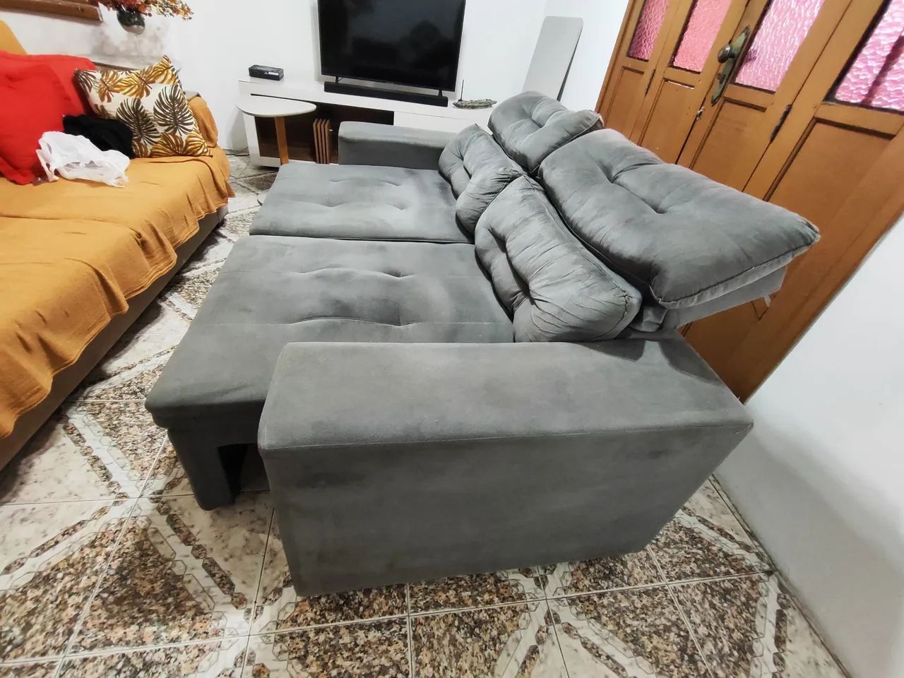 Sofá 3 lugares retrátil  - Foto 3