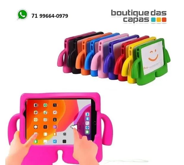 CAPA INFANTIL IBUY BRAÇOS SAMS TAB A9 8.7 X110 X115 TAB A 8.0 A7 LITE T225 T220 T295 T385