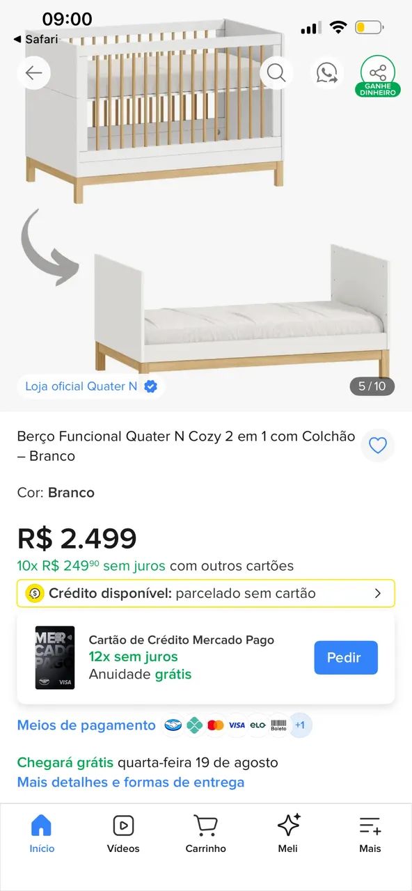 Berço evolutivo Quarter - Foto 3