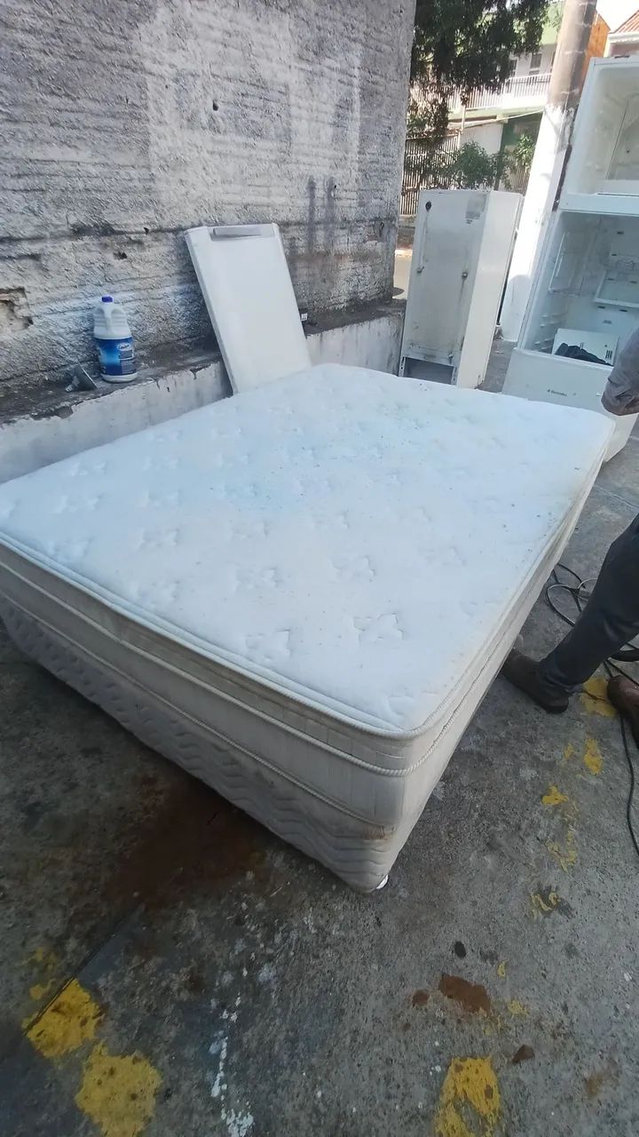 Cama box casal branco