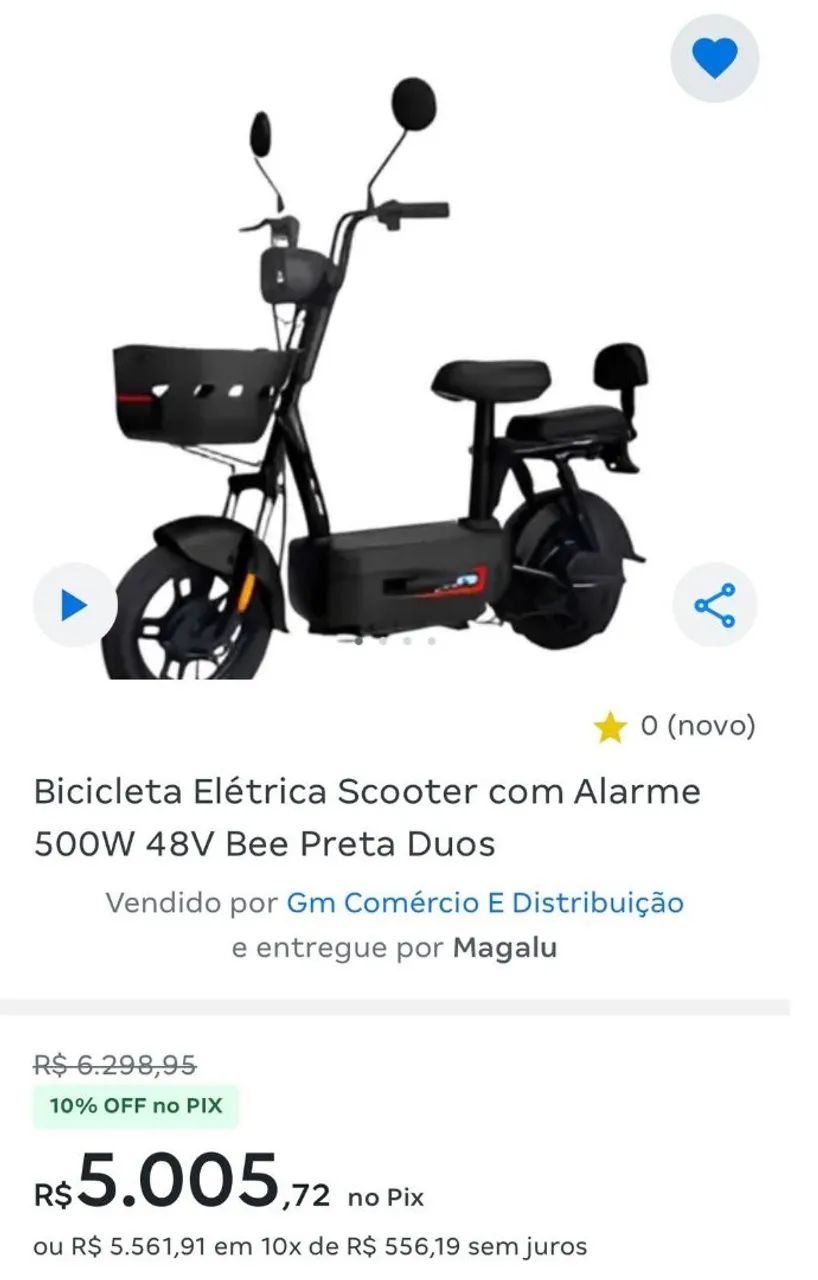Bicicleta elétrica nova, nunca usada  - Foto 2