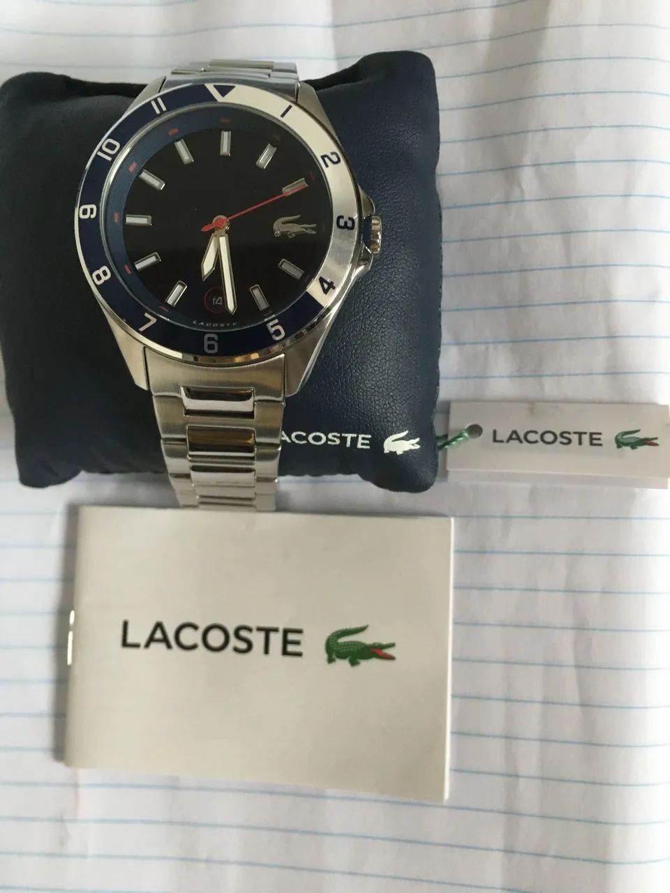 Vendo relógio Lacoste original novo na caixa. - Foto 2