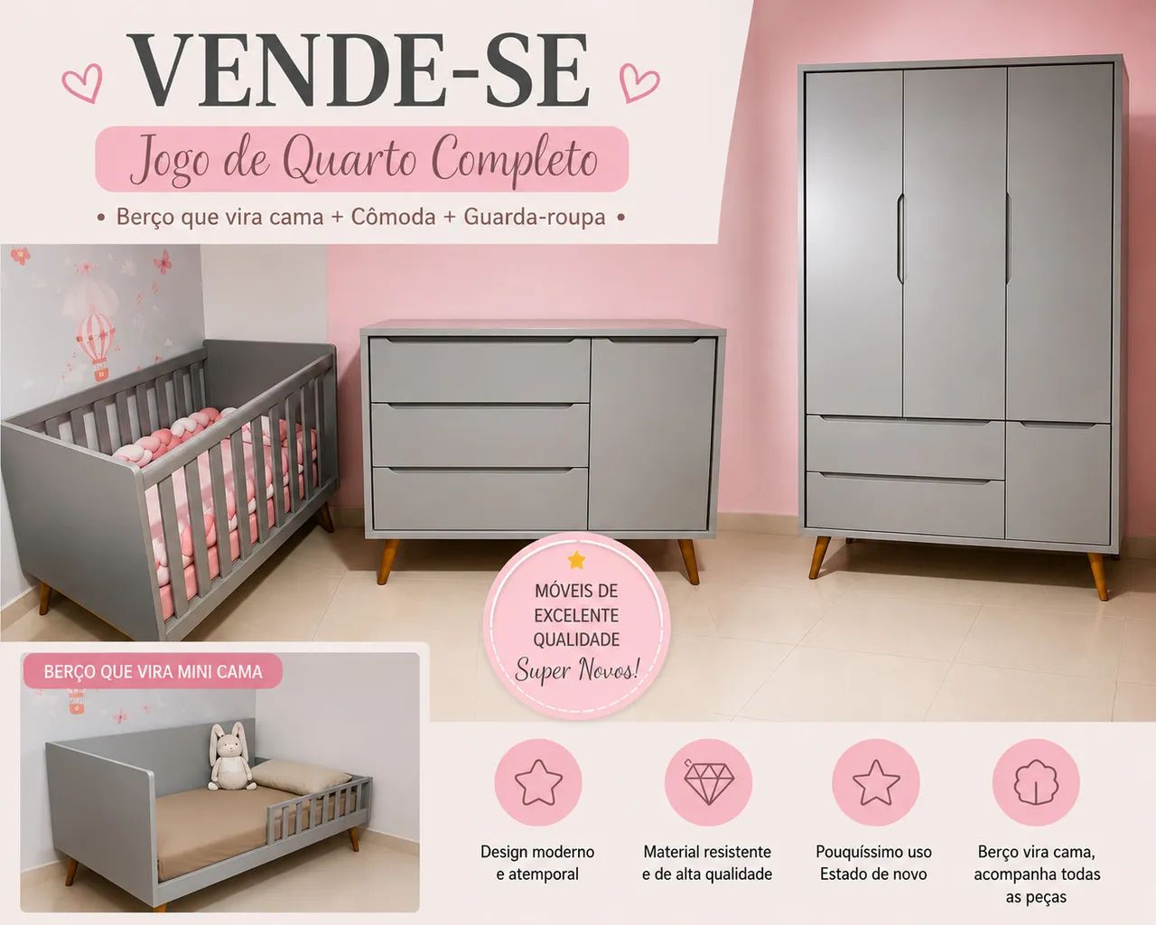 Jogo de quarto - Foto 4