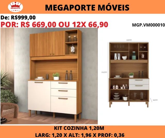 KIT COZINHA 1,20