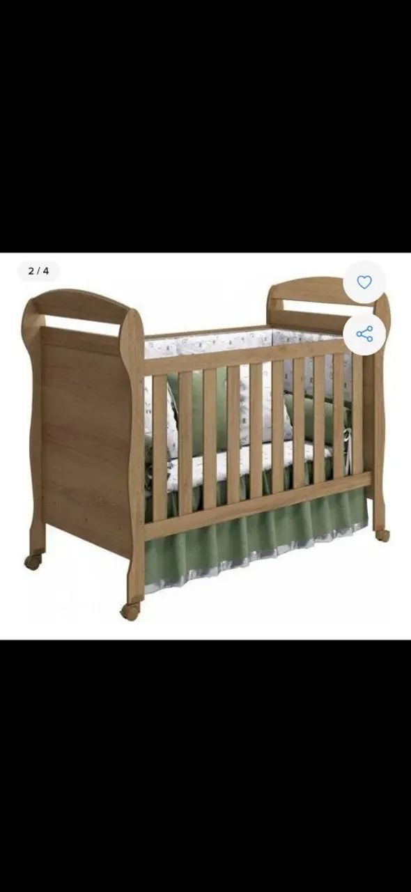 Berço Infantil com colchão 