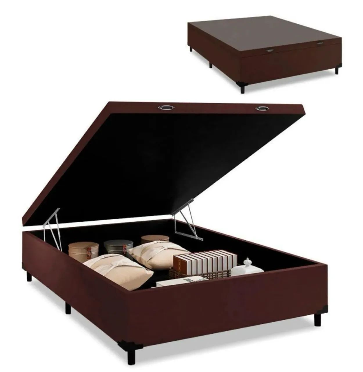 Cama baú casal 