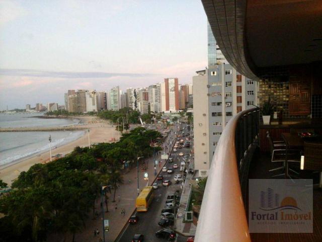 Lindíssimo apto com vista para o mar, completamente mobiliado e climatizado, alto padrão, - Foto 3