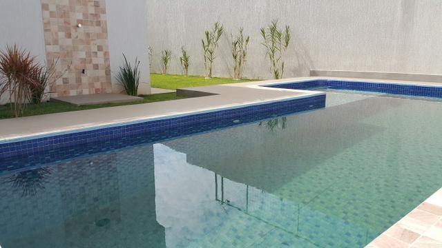 Lançamento! Casa de 3 Suítes, Piscina, Churrasqueira em Cond Fechado - Foto 3