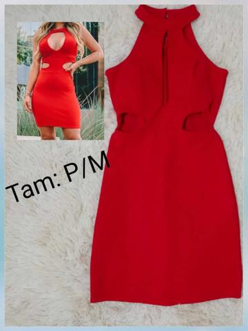 olx vestido vermelho