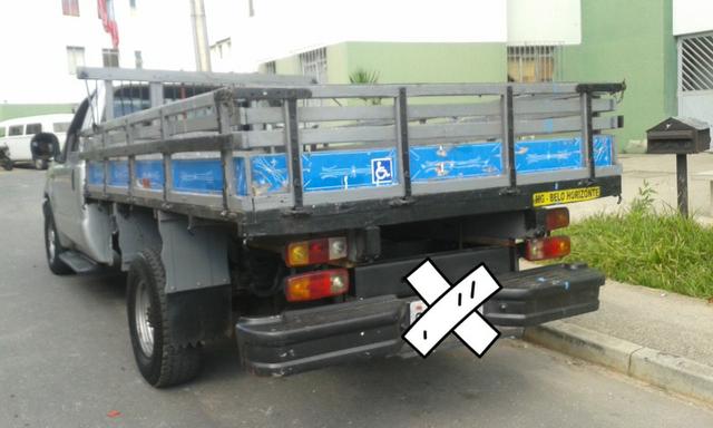 F250 99 diesel vendo ou troco em carro - Foto 3
