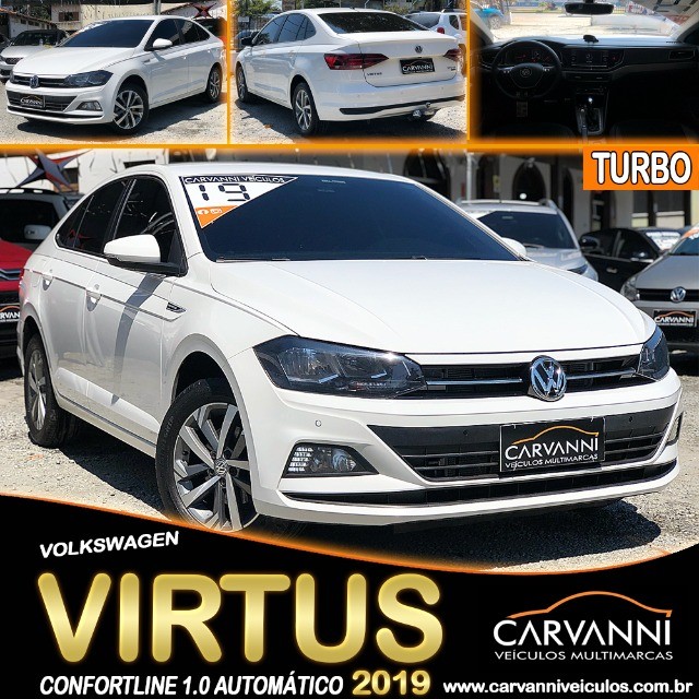 VOLKSWAGEN VIRTUS CONFORTLINE 1.0 TURBO 2019 AUTOMÁTICO