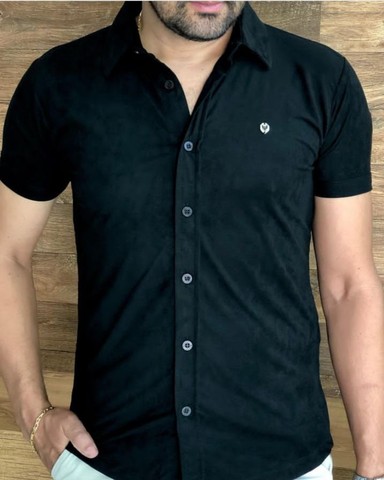 Camisas Tecido Acetinado Slim - Foto 3