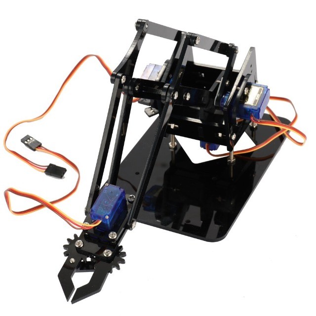 Garras robóticas com braço mecânico robô para SG90 UNO Kit DIY Desktop - Foto 3