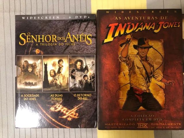Coleção Box Indiana Jones e Senhor dos Anéis 