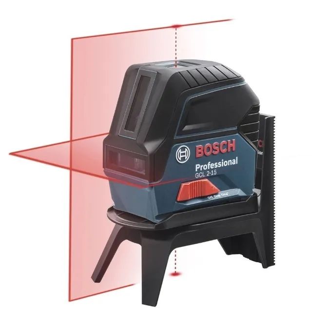 Nível Laser Vermelho Profissional GCL 2-15 + Maleta e Gancho Bosch - Foto 3