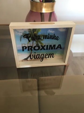 Quadro Cofre  Para Nossa Próxima Viagem 25x21 - Foto 3