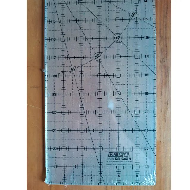 Régua Olfa Patchwork Acrílica Fosca De 6X24 - Qr-6x24 - Foto 5