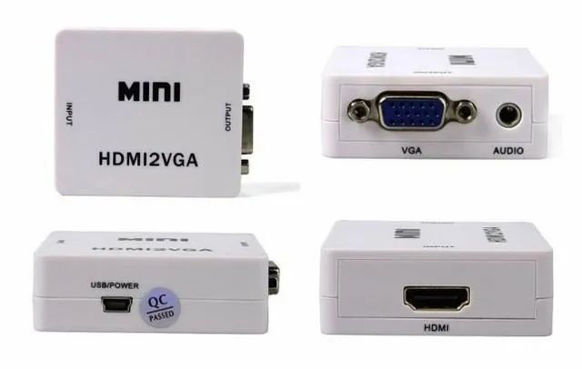 conversor hdmi para vga com saída de áudio com USb - Foto 3