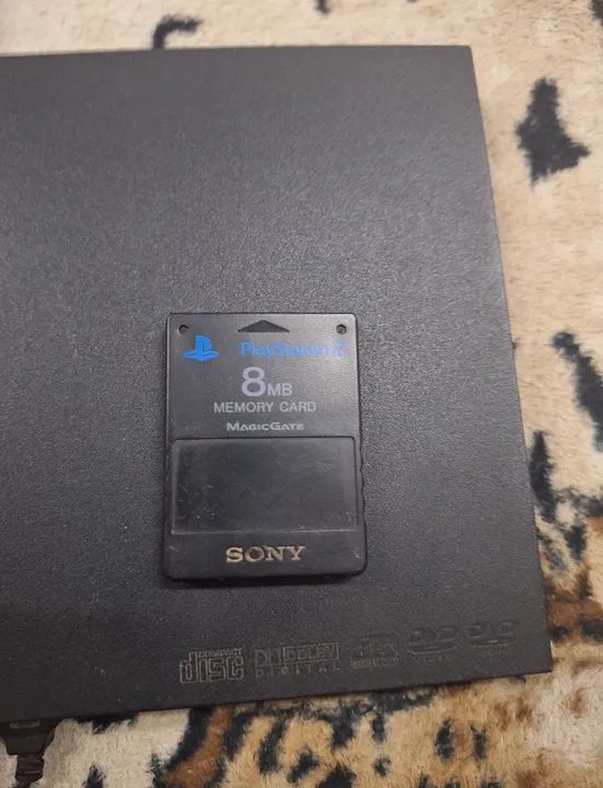 Playstation 2 com 2 controles, mais memory card de 8 MB mais adaptador HDMI com cabo - Foto 4