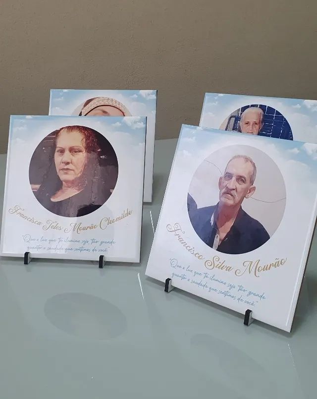 Azulejo com a foto personalizado cerâmica homenagem