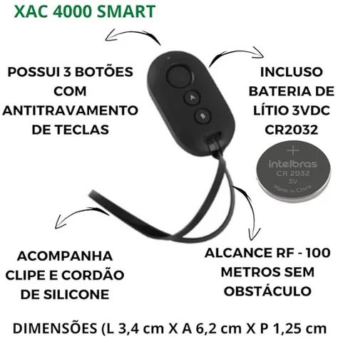 Controle Remoto Intelbras XAC4000 Smart Preto para Alarme & Portão. - Foto 4