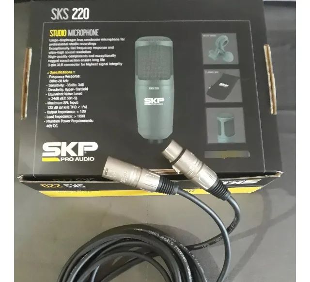 Microfone Studio Skp Pro Audio Sks-220 (brinde 1cabo 2m) - Foto 3