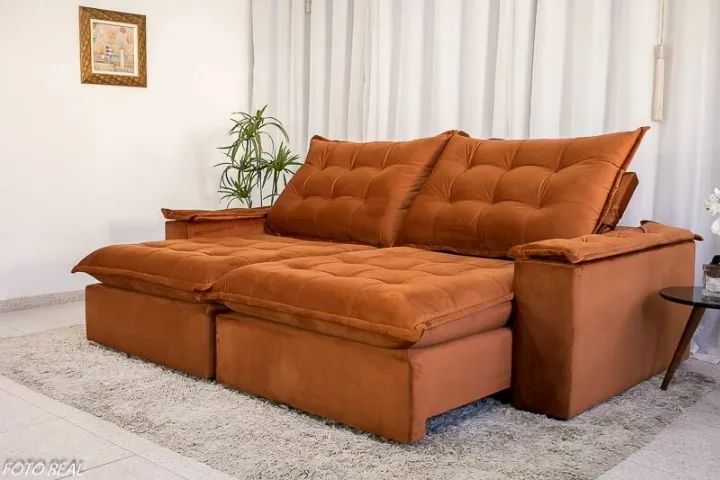 Pré Black Friday! Sofá Retrátil e Reclinável 406  - Tempo limitado.  - Foto 4