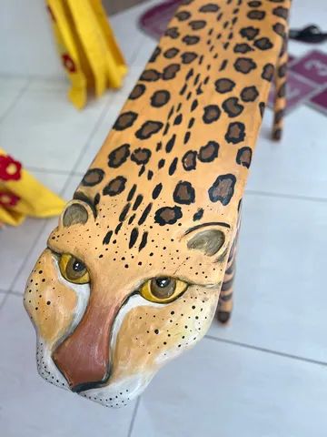 Banco Tigre todo em Madeira 