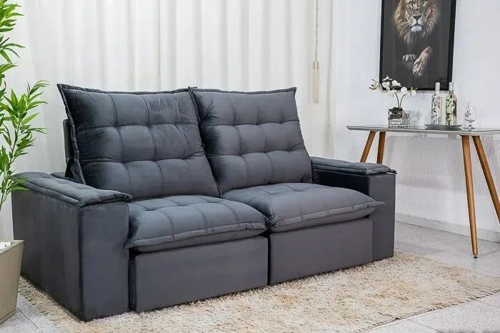 Pré Black Friday! Sofá Retrátil e Reclinável 406  - Tempo limitado.  - Foto 2