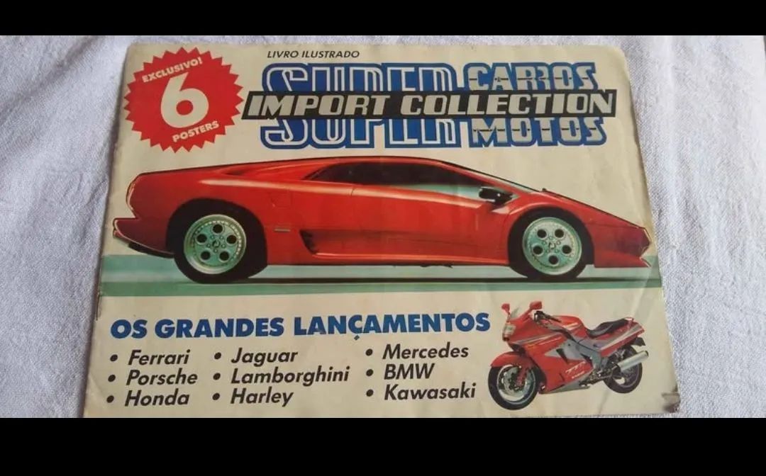 Revista ilustrada Super Carros e Motos