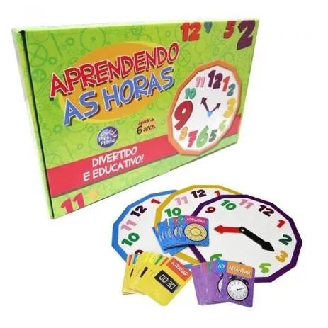 Jogo Aprendendo As Horas Super Jogos, Pais E Filhos, 2880 Pais E Filhos