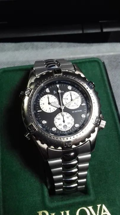 Relógio Bulova Cronógrafo Colecionador Estado de zero na caixa e documentação originais - Foto 5