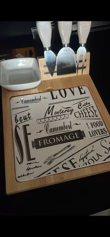 JOGO TÁBUA DE QUEIJOS E FRIOS NOVA - Foto 2