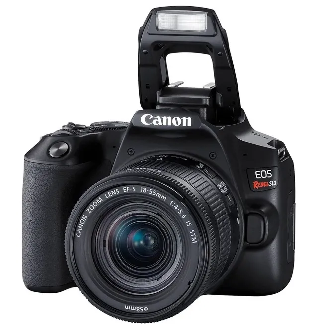 Câmera Digital Canon EOS Rebel SL3 24.1MP 3.0" Lente EF-S 18-55MM IS STM- Nova!