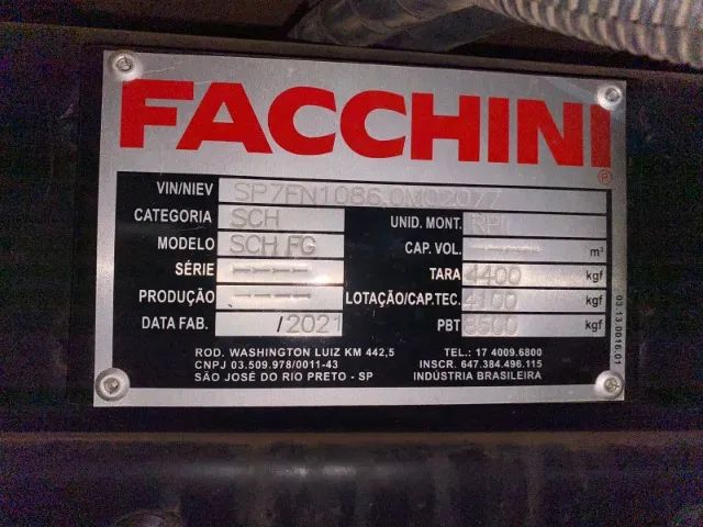 Baú Refrigerado Facchini 6 Metros Ano 2022 - Foto 9