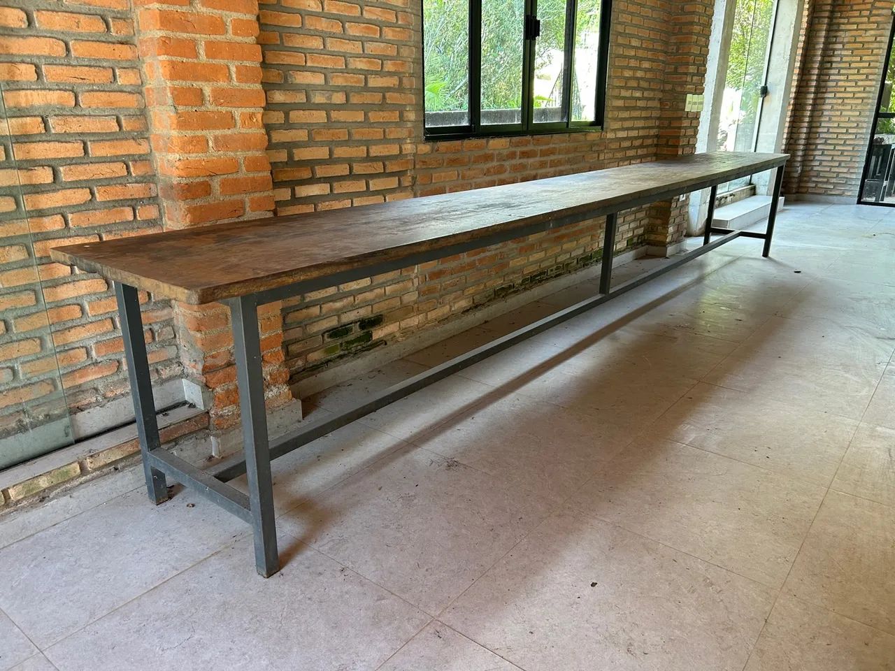 Prancha de Jacarandá rústica prancha de 5m sem emenda com estrutura de ferro - Foto 3