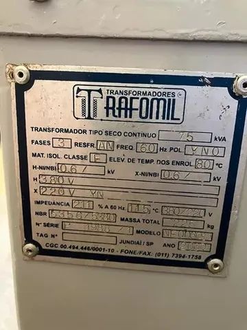 Auto Transformador De 75 Kva 220v/380v + Neutro - Foto 6
