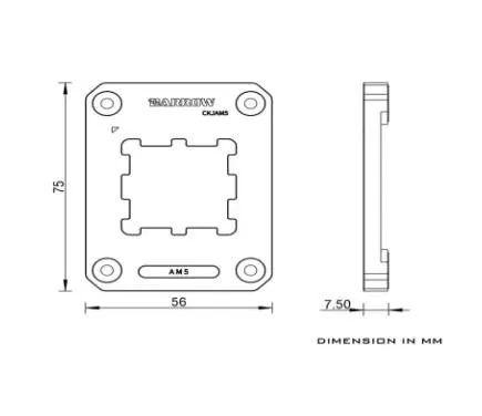 Suporte de Alumínio Para CPU AMD AM5 Barrow - Foto 4