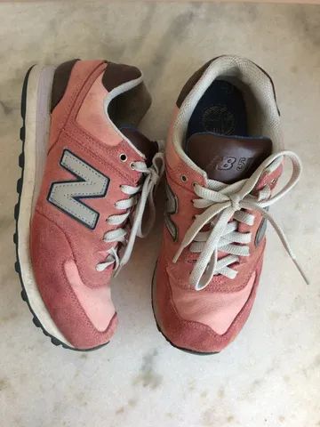 Tênis rosa 574 - New Balance - Foto 3