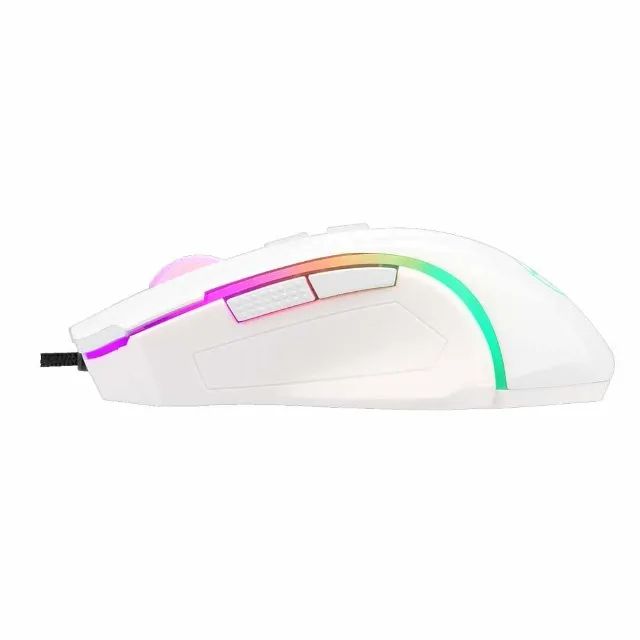 Mouse Gamer Redragon Griffin Lunar White M607W 7.200DPI - WZetta - Foto 4