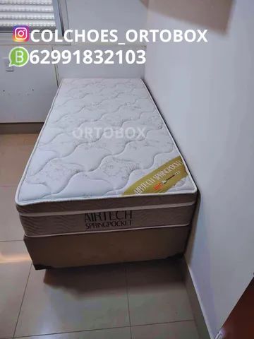 Colchão solteiro airtech da ortobom
