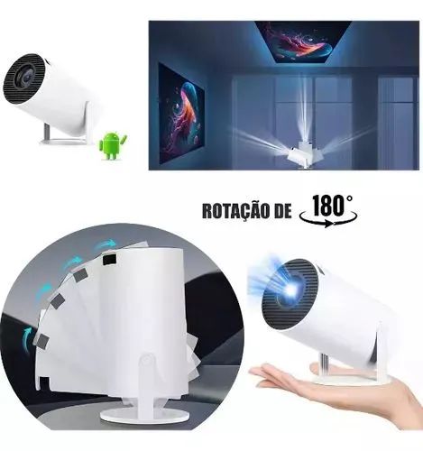 Projetor HY300 Branco 110V/220V Android (ENTREGA GRATIS) - Foto 6