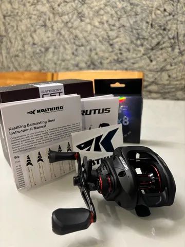 Carretilha kastking BRUTUS + linha JOF x8 Nova  - Foto 4