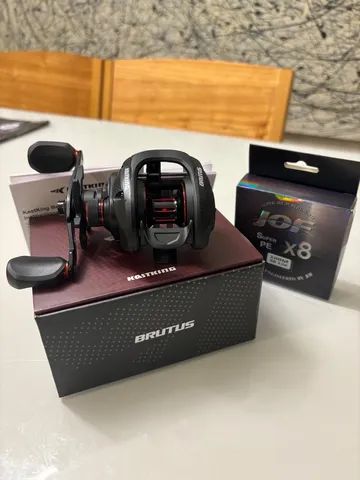 Carretilha kastking BRUTUS + linha JOF x8 Nova 